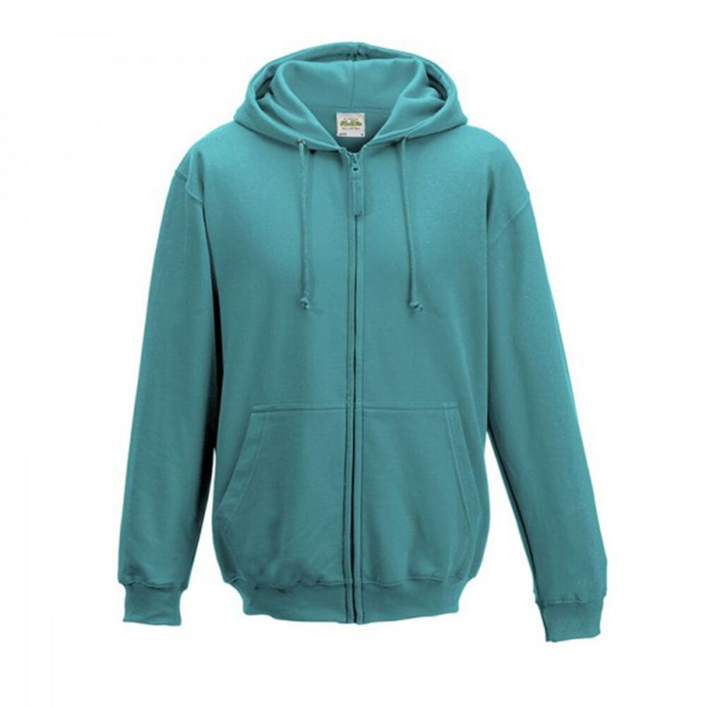 Awdis Plain Mens  Sweatshirt Hoodie Zoodie 18 Colours Szs  / Hawaiian Blue